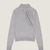 Draperet sweater i uld Draperet sweater i uld