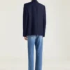 Enkeltradet blazer i uld og mohair