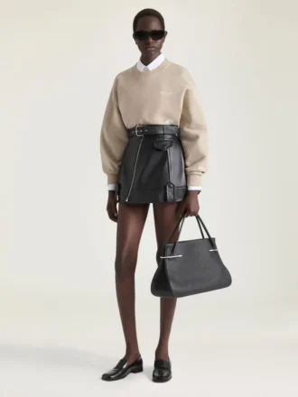 Fleece-sweatshirt med Givenchy-stempelprint