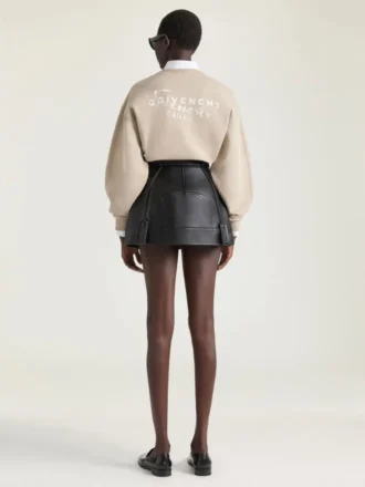 Fleece-sweatshirt med Givenchy-stempelprint