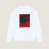 Fleece-sweatshirt med surrealistisk print