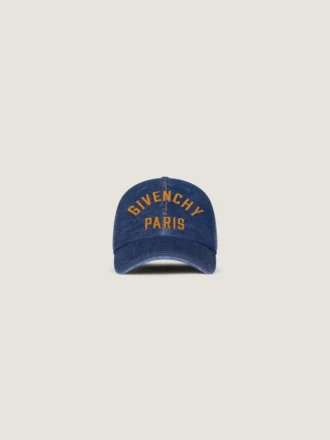 Givenchy-broderet kasket i denim