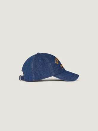 Givenchy-broderet kasket i denim