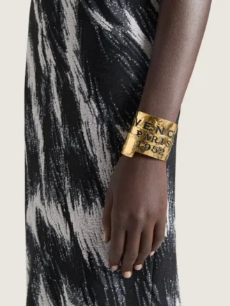 Givenchy Tape-armbånd i metal og emalje