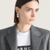 Givenchy Tape øreringe i metal og emalje