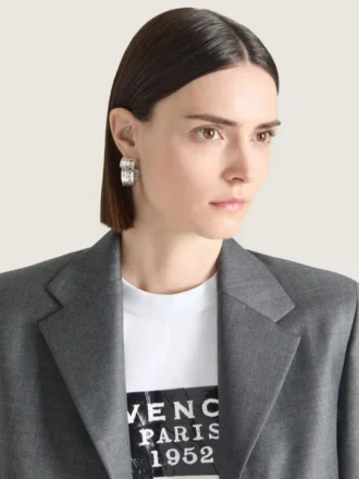 Givenchy Tape øreringe i metal og emalje