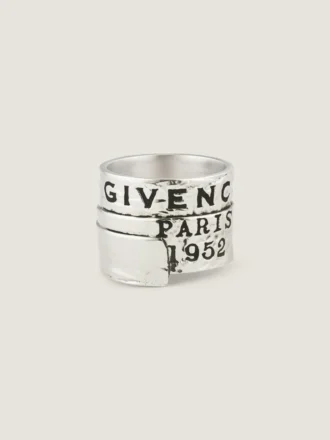 Givenchy Tape-ring i metal og emalje