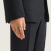 Givenchy Tape-ring i metal og emalje Givenchy Tape-ring i metal og emalje