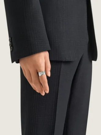 Givenchy Tape-ring i metal og emalje