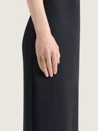 Givenchy Tape-ring i metal og emalje