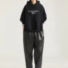 Hoodie-sweatshirt i fleece med Givenchy-båndprint Hoodie-sweatshirt i fleece med Givenchy-båndprint