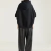 Hoodie-sweatshirt i fleece med Givenchy-båndprint Hoodie-sweatshirt i fleece med Givenchy-båndprint