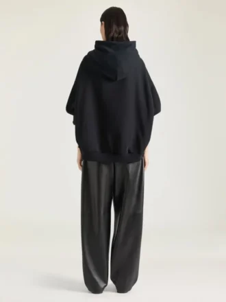 Hoodie-sweatshirt i fleece med Givenchy-båndprint Hoodie-sweatshirt i fleece med Givenchy-båndprint