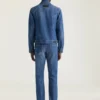 Jakke i mellemblå denim Jakke i mellemblå denim