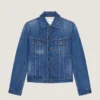 Jakke i mellemblå denim Jakke i mellemblå denim