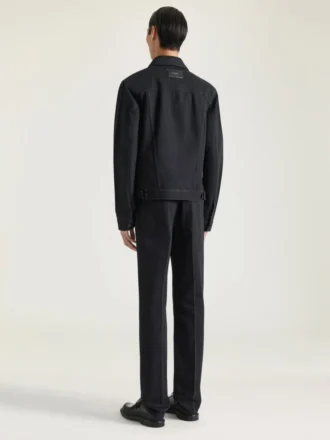 Jeans med lige pasform og buksepresse