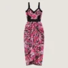 Kjole i blomstret jacquard Kjole i blomstret jacquard