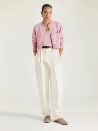 Kort cardigan i uld og kashmir Kort cardigan i uld og kashmir