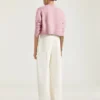Kort cardigan i uld og kashmir Kort cardigan i uld og kashmir