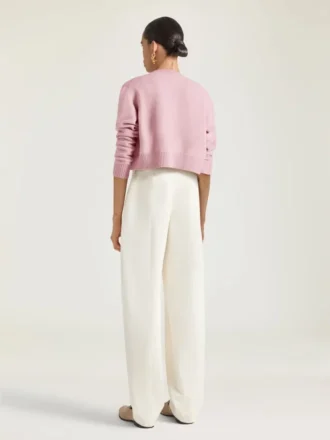 Kort cardigan i uld og kashmir Kort cardigan i uld og kashmir