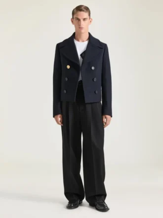 Kort peacoat i uld