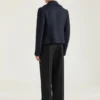 Kort peacoat i uld