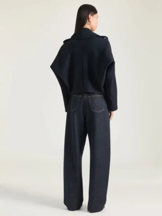 Kort peacoat i uld