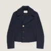 Kort peacoat i uld