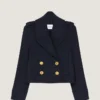 Kort peacoat i uld Kort peacoat i uld