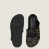 Label flade mules i læder med nitter Label flade mules i læder med nitter