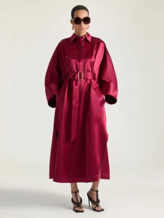 lang kokonkjole i satin
