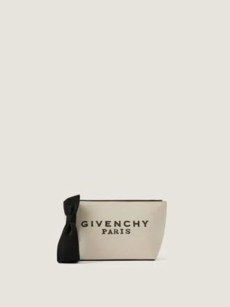 Lille Givenchy-pung i canvas med sløjfe