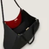 Medium Facet-tote i kornet læder Medium Facet-tote i kornet læder