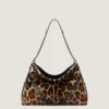 Mellemstor Voyou Bag i pony-effekt læder med leopardmønster Mellemstor Voyou Bag i pony-effekt læder med leopardmønster
