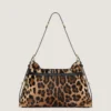 Mellemstor Voyou Bag i pony-effekt læder med leopardmønster Mellemstor Voyou Bag i pony-effekt læder med leopardmønster
