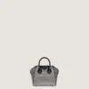Micro Antigona Bag i satin med strass