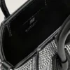 Micro Antigona Bag i satin med strass