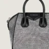 Micro Antigona Bag i satin med strass