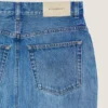 Midi-bukseskirt i mellemblå denim Midi-bukseskirt i mellemblå denim