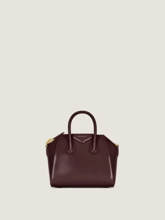 Mini Antigona Bag i Box-læder
