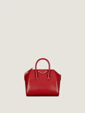 Mini Antigona Bag i Box-læder