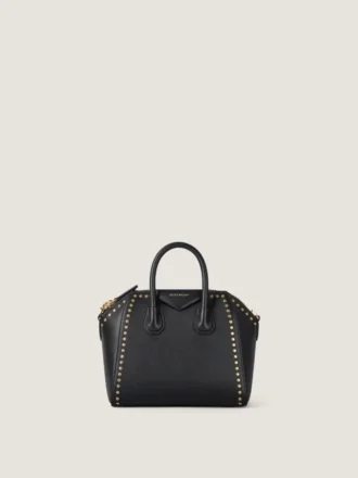 Mini Antigona Bag i Box-læder med nitter