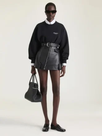 Fleece-sweatshirt med Givenchy-stempelprint