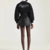 Fleece-sweatshirt med Givenchy-stempelprint Fleece-sweatshirt med Givenchy-stempelprint