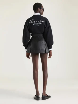 Fleece-sweatshirt med Givenchy-stempelprint