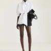 Asymmetrisk skjorte i poplin Asymmetrisk skjorte i poplin