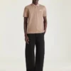Polo i bomuld med Givenchy Paris grosgrain