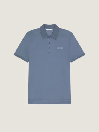 Polo i bomuld med Givenchy Paris grosgrain