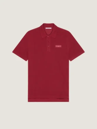 Polo i bomuld med Givenchy Paris grosgrain