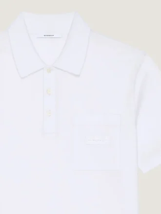 Polo i bomuld med Givenchy-patch